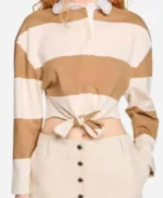 E-News-2025-Keltie-Knight-Striped-Tie-Front-Polo-Neck-T-Shirt