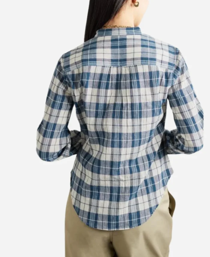 Elizabeth-Banks-The-Better-Sister-Plaid-Shirt