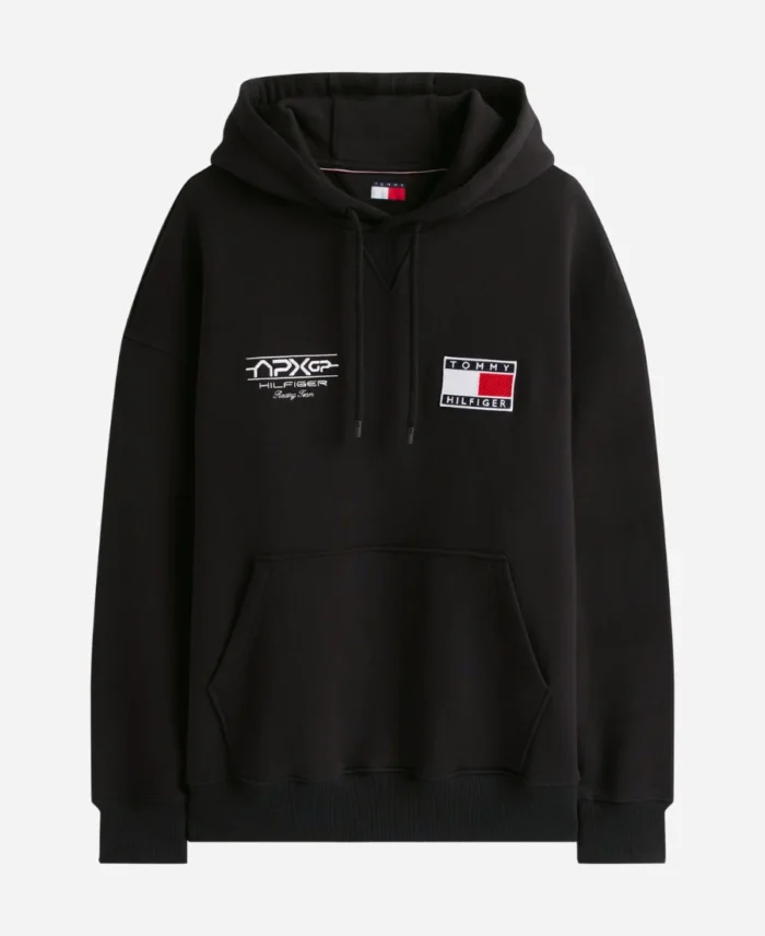 F1 2025 Tommy Hilfiger Black Graphic Hoodie