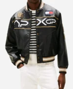 F1 2025 Tommy Hilfiger Racing Black Varsity Jacket Front