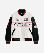 F1 2025 Tommy Hilfiger Racing Varsity White Jacket