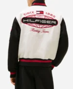 F1 2025 Tommy Hilfiger Racing White Varsity Jacket Back