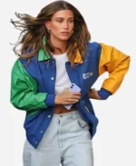 Formula-1-Hailey-Bieber-Benetton-Bomber-Jacket