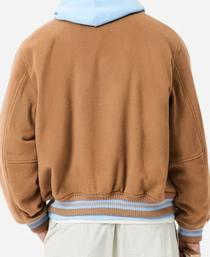 French-Open-2025-Hugo-Gelin-Brown-Bomber-Jacket