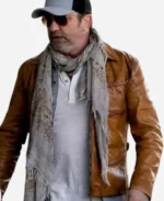 Gerard-Butler-In-the-Hand-of-Dante-Brown-Leather-Jacket