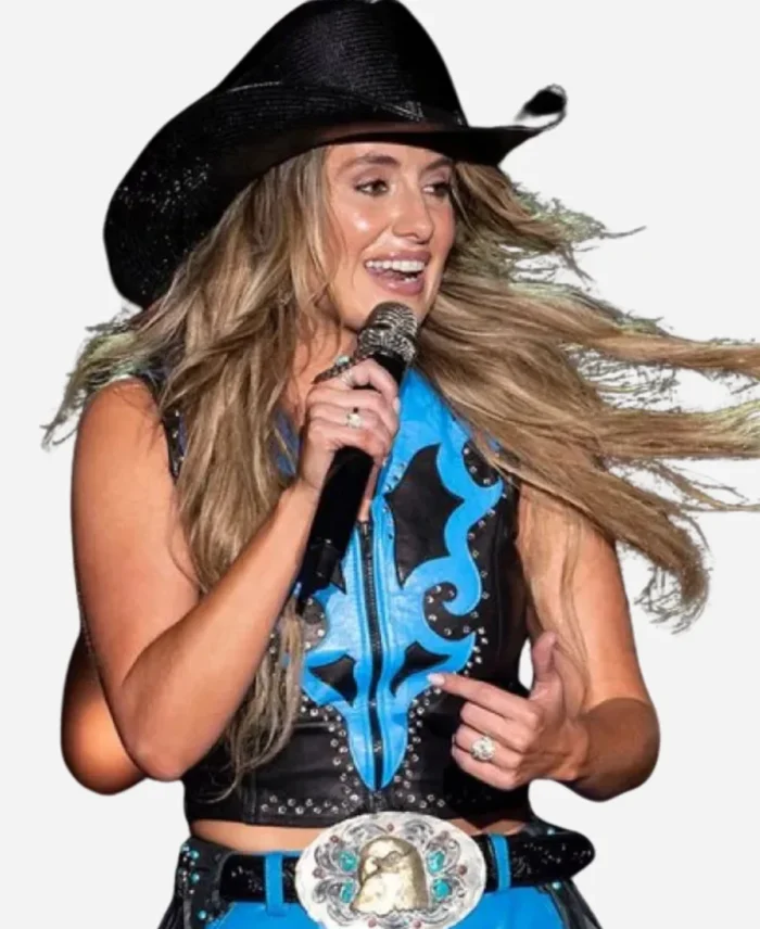 Gulf-Coast-Jam-2025-Lainey-Wilson-Leather-Vest