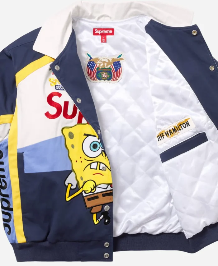 Jeff-Hamilton-Supreme-Spongebob-Squarepants-Racing-Jacket-For-Unisex