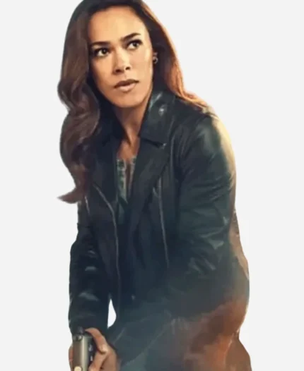 Jessica-Camacho-Countdown-2025-Amber-Oliveras-Black-Moto-Leather-Jacket