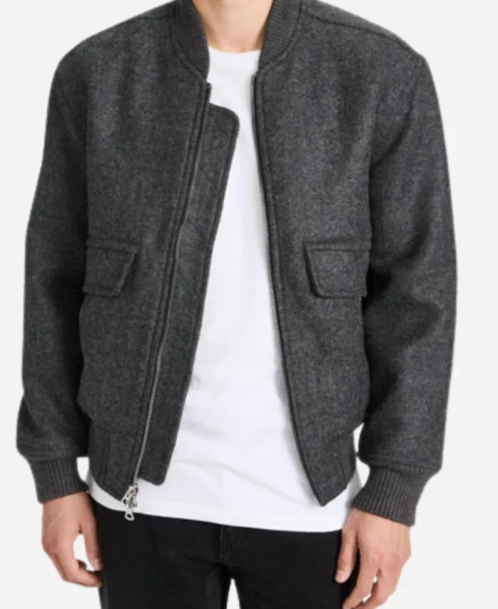 John-Boyd-FBI-Season-07-Stuart-Scola-Grey-Wool-Bomber-Jacket