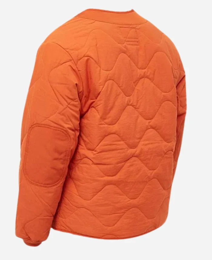 Joshua Pearce Movie Formula1 2025 Damson Idris Orange Quilted Jacket