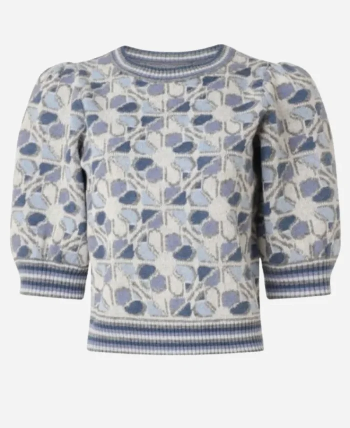 Kate-Snow-NBC-News-Daily-2025-Blue-Floral-Puff-Sleeve-Sweater