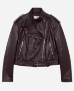 Keisha-Castle-Hughes-Tv-Series-FBI-Most-Wanted-Season-06-Hana-Gibson-Burgundy-Leather-Jacket