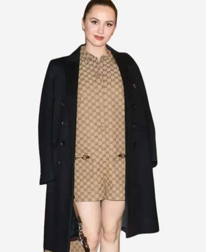 Maude-Apatow-NYFW-2024-Black-Coat