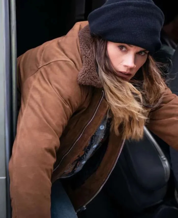 Missy-Peregrym-FBI-S07-Maggie-Bell-Brown-Shearling-Jacket