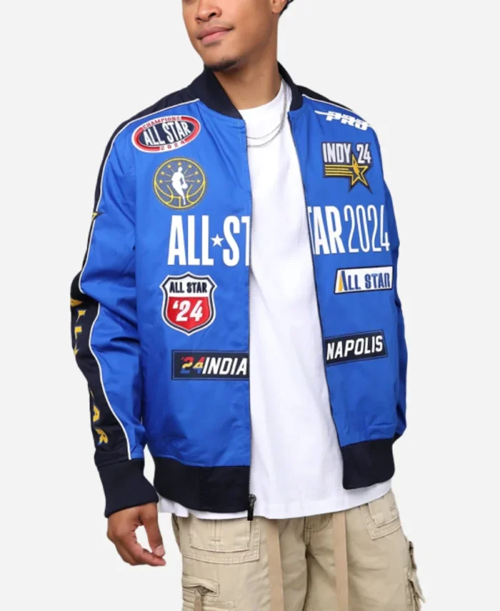 NBA-All-Star-2024-Pro-Standard-Game-Blue-Vintage-Bomber-Jacket-For-Unisex