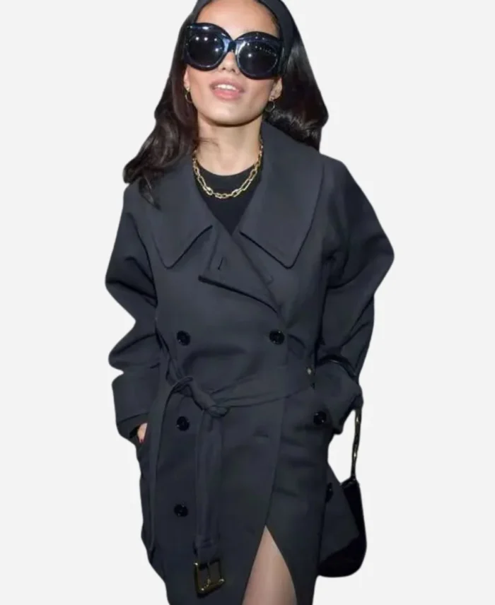 NYFW-2024-Rachel-Zegler-Black-Coat
