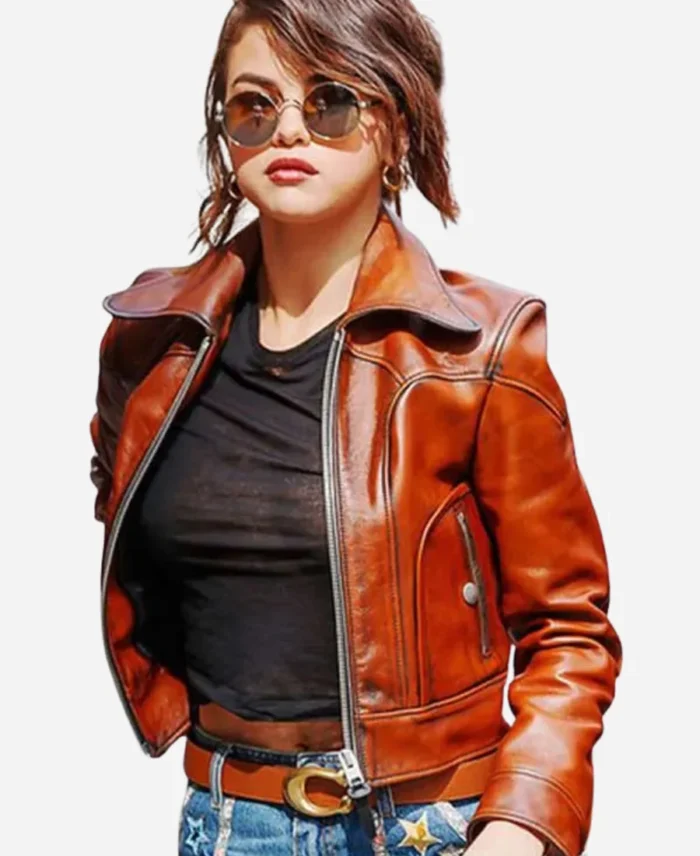 NYFW-Show-Selena-Gomez-Leather-Jacket