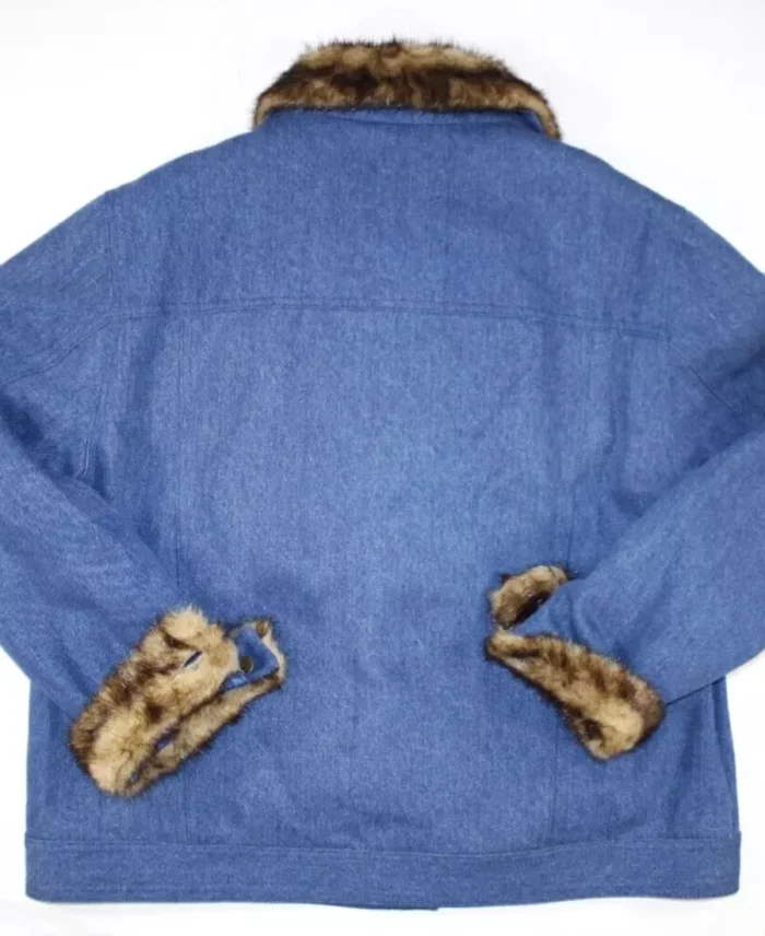 Naomi-Ackie-Sorry-Baby-Faux-Fur-Denim-Jacket-For-Sale