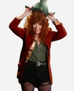 Natasha-Lyonne-Poker-Face-S02-Suede-Leather-Coat