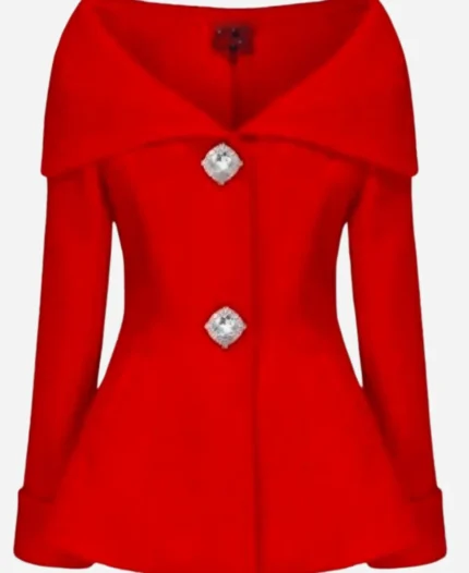 Next-Gen-NYC-2025-Emira-DSpain-Red-Off-Shoulder-Blazer-Top-For-Sale
