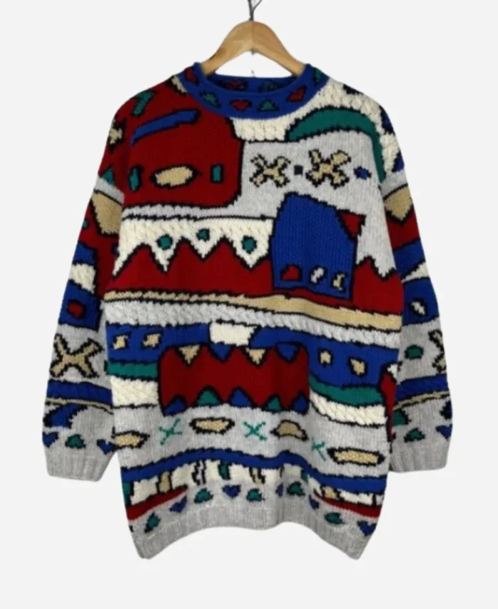 Nicky-Harley-TV-Series-Art-Detectives-2025-Wendy-Boyle-Abstract-Print-Knitted-Sweater