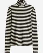 Nina-Singh-TV-Series-Art-Detectives-2025-Shazia-Malik-BlackWhite-Striped-Mockneck-Top