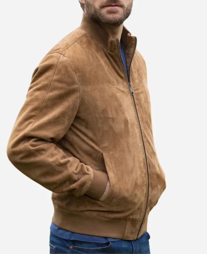 Nobody-Wants-This-Sasha-Roklov-Brown-Suede-Bomber-Jacket