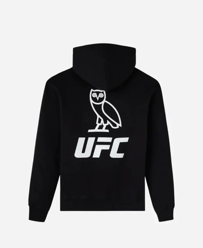 OVO UFC Flame Logo Black Hoodie