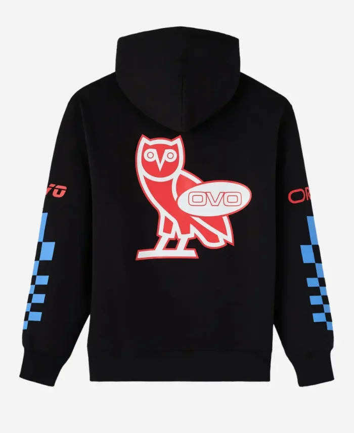OVO X Red Bull Racing Finish Line Black Pullover Hoodie