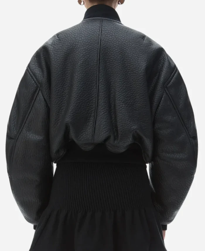 Paris-Fashion-Week-Gigi-Hadid-Black-Leather-Jacket-For-Sale