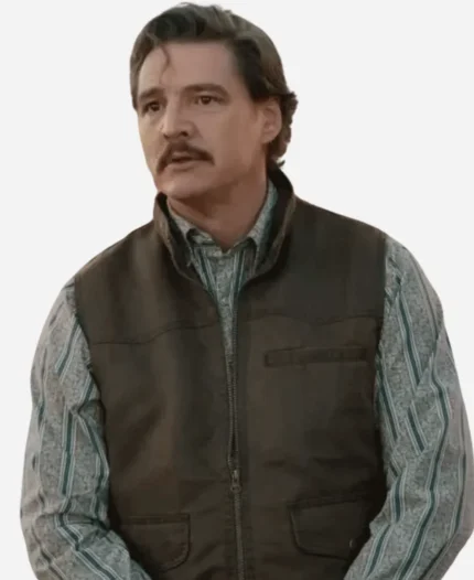 Pedro-Pascal-Eddington-2025-Brown-Vest