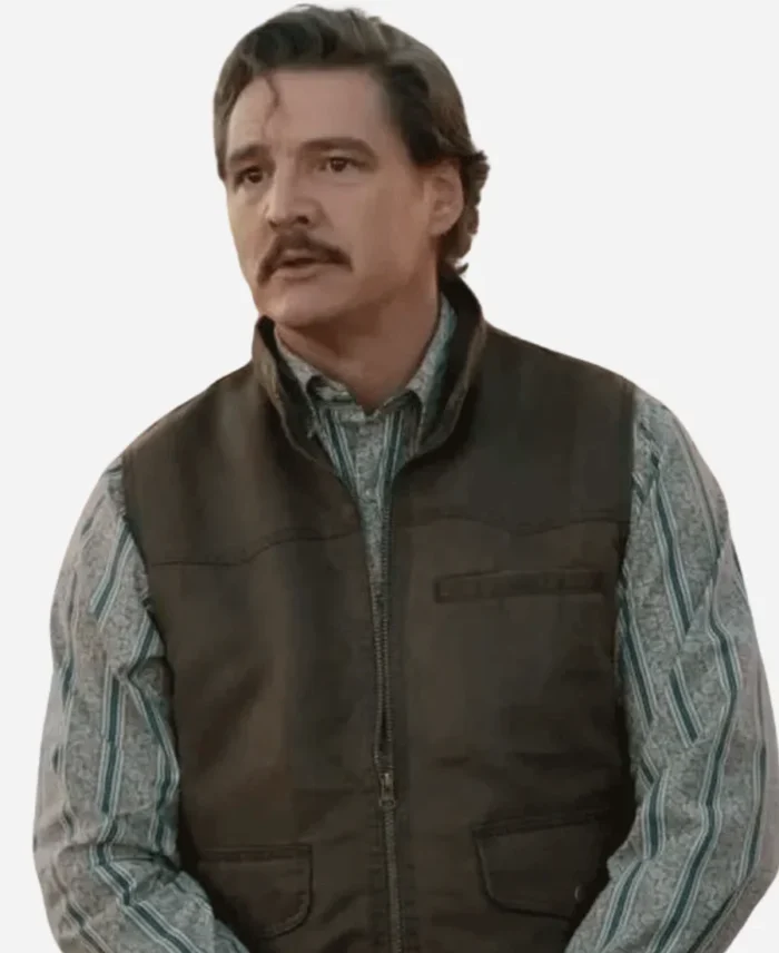 Pedro-Pascal-Eddington-2025-Brown-Vest