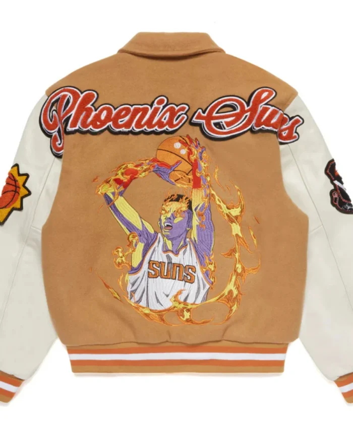 Phoenix-Suns-Orange-Letterman-Varsity-Jacket