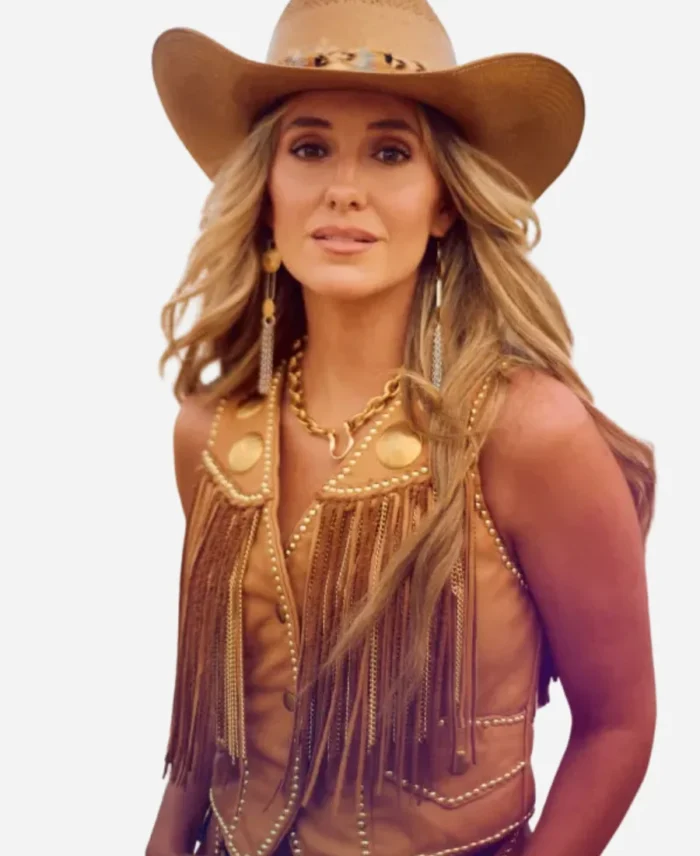 Railbird-Festival-2025-Lainey-Wilson-Brown-Fringe-Vest