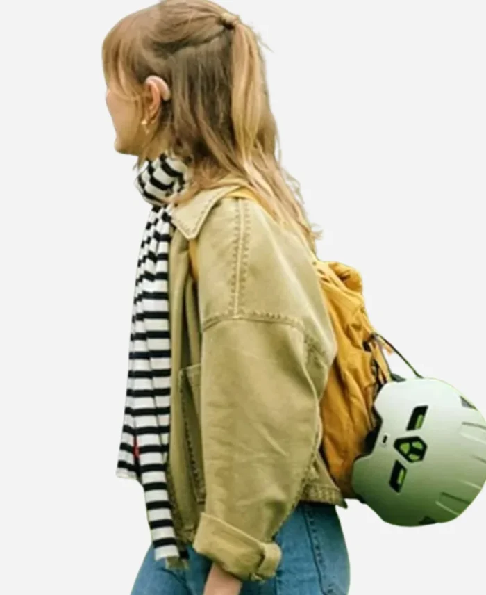 Rose-Ayling-Ellis-Tv-Series-Code-of-Silence-2025-Alison-Woods-Green-Cotton-Jacket