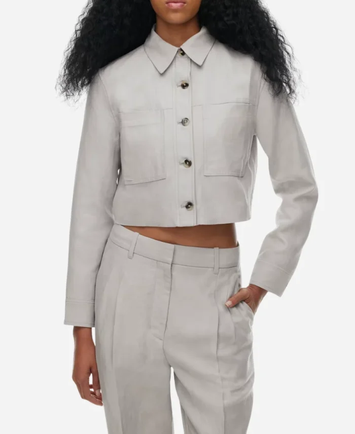 Roxy-Sternberg-Tv-Series-FBI-Most-Wanted-Season-06-Sheryll-Barnes-Grey-Cropped-Jacket