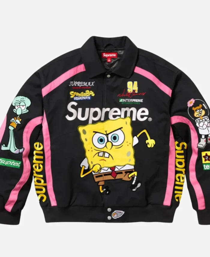 Supreme-Spongebob-Squarepants-Jeff-Hamilton-Racing-Jacket