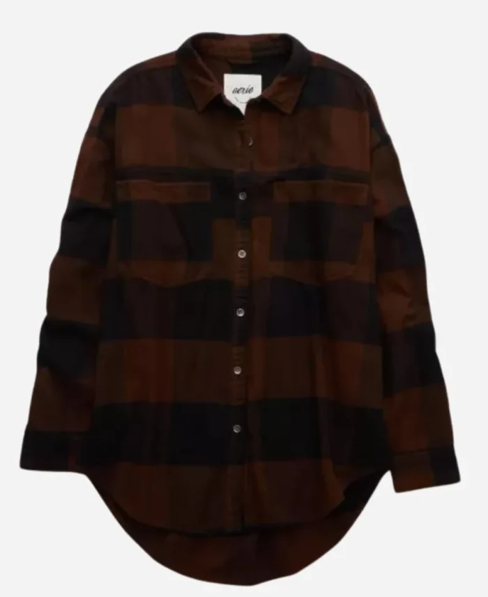 TV-Series-Down-Home-Fab-S03-Chelsea-DeBoer-Brown-Black-Plaid-Shirt