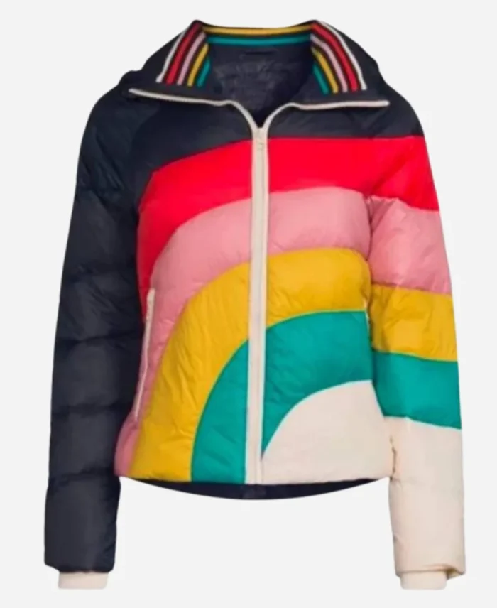 TV-Series-The-Motherhood-Season-01-Rainbow-Hooded-Puffer-Jacket