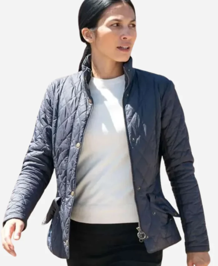 The-Cleaning-Lady-S04-Elodie-Yung-Quilted-Jacket