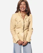 The-Kelly-Clarkson-Show-Hoda-Kotb-Beige-Leather-Jacket
