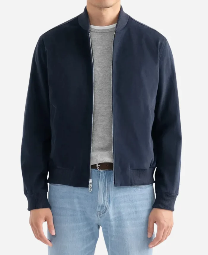 The-Life-of-Chuck-2025-Chiwetel-Ejiofor-Blue-Bomber-Jacket