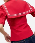 The-One-Show-2025-Red-Sailor-Neck-Shirt-Jacket-Era