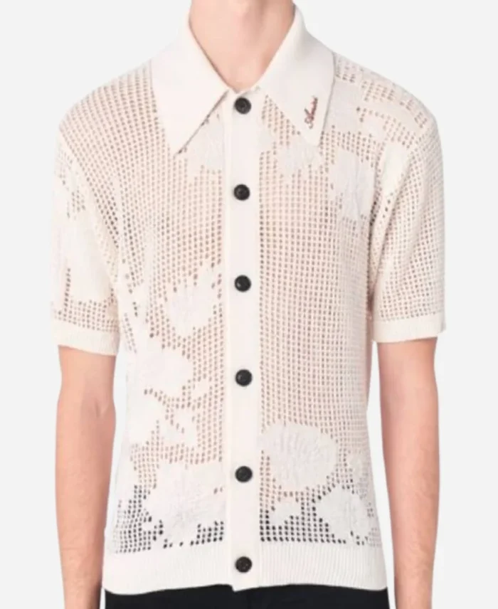 The-Today-Show-2025-Kirk-Franklin-White-Floral-Mesh-Shirt