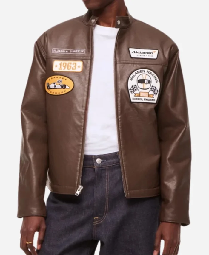 Abercrombie McLaren Racer Leather Jacket