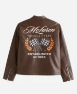 Abercrombie McLaren Racer Leather Jacket For Sale