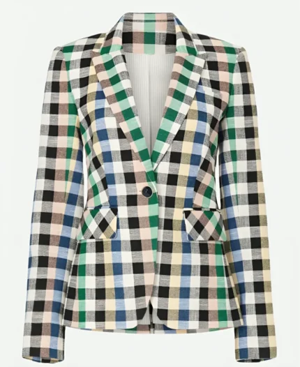 Abigail Godfrey Selling the City S01 Check Blazer