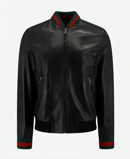Adam Devine Gucci Leather Jacket