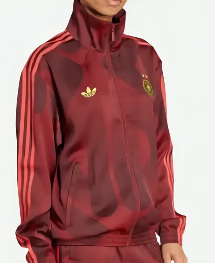 Adidas Germany Women's Euro 2025 Red Track Jacket