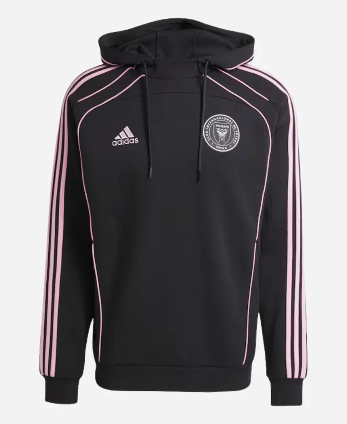 Adidas Inter Miami 2025 Travel Black Pullover Hoodie